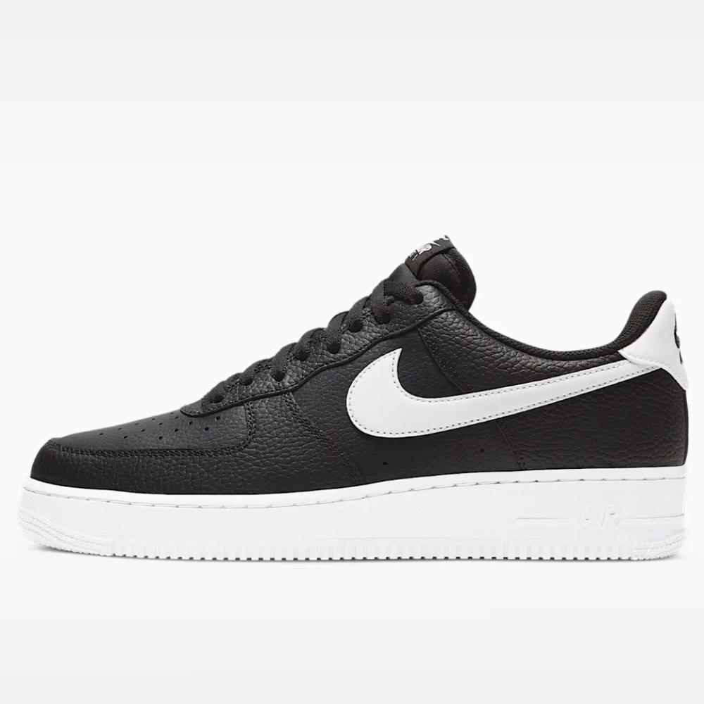 Nike Air Force 1 Low '07 Black White Pebbled Leather CT2302-002 Men’s Size 10.5